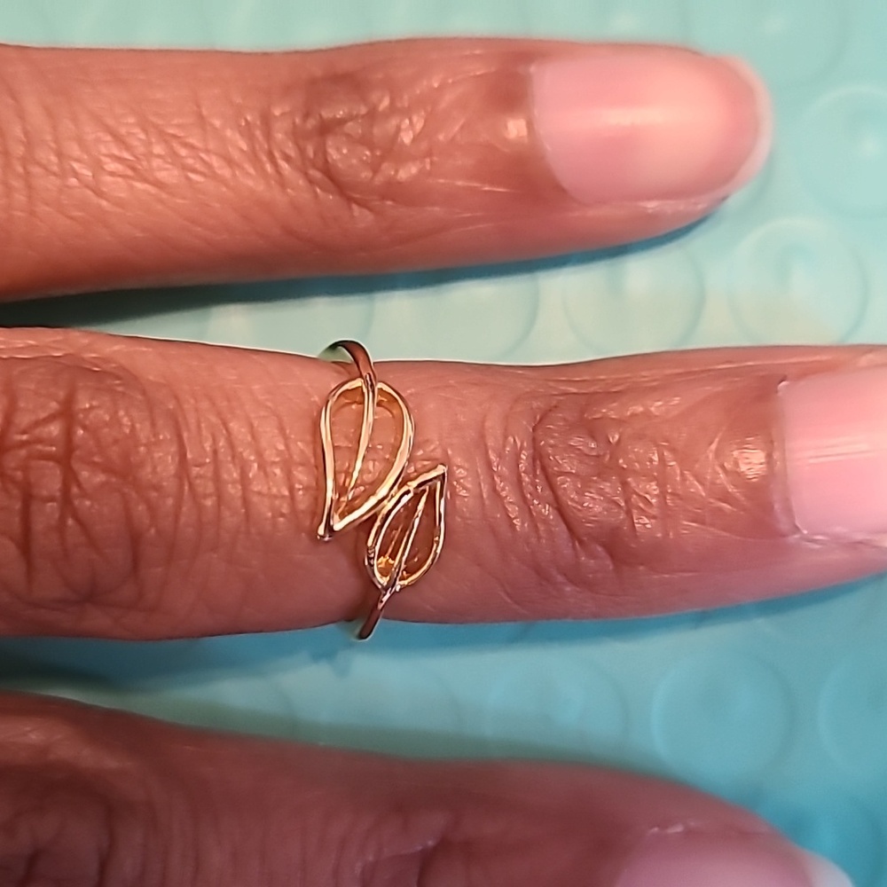 Leaf Gold Knuckle Ring